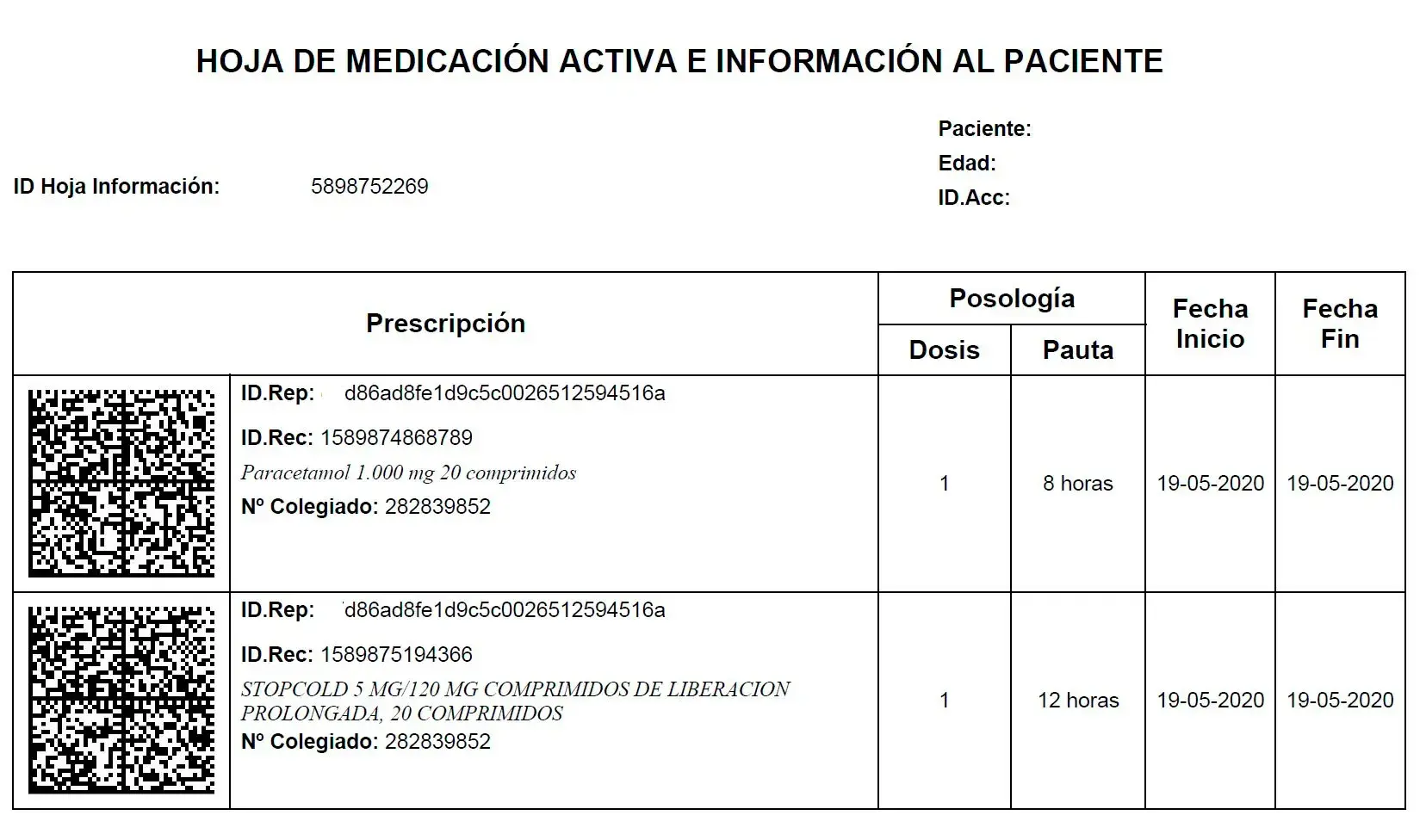 Receta electrónica Adeslas imagen